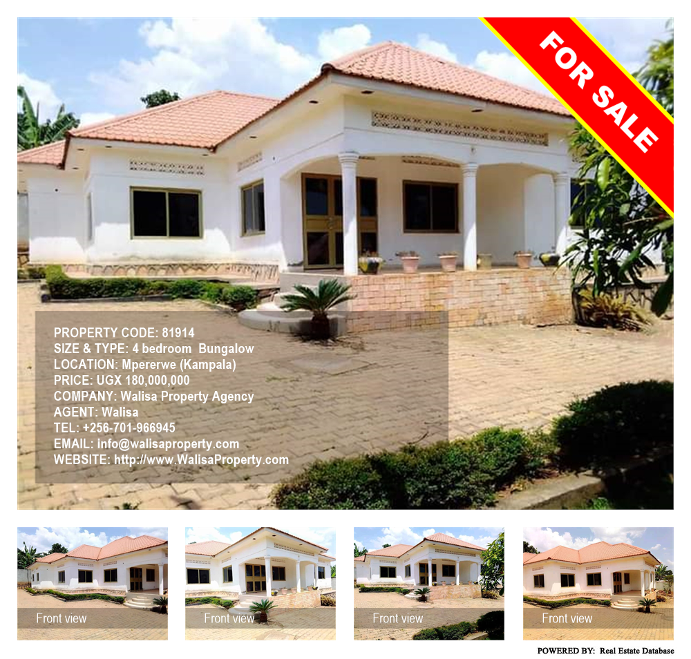 4 bedroom Bungalow  for sale in Mpererwe Kampala Uganda, code: 81914