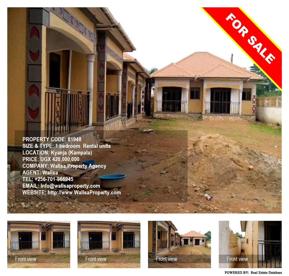 1 bedroom Rental units  for sale in Kyanja Kampala Uganda, code: 81948