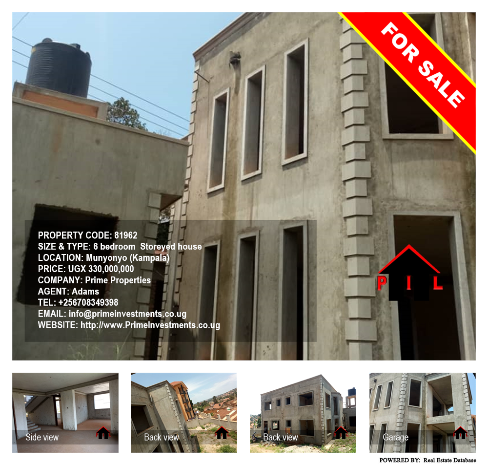 6 bedroom Storeyed house  for sale in Munyonyo Kampala Uganda, code: 81962