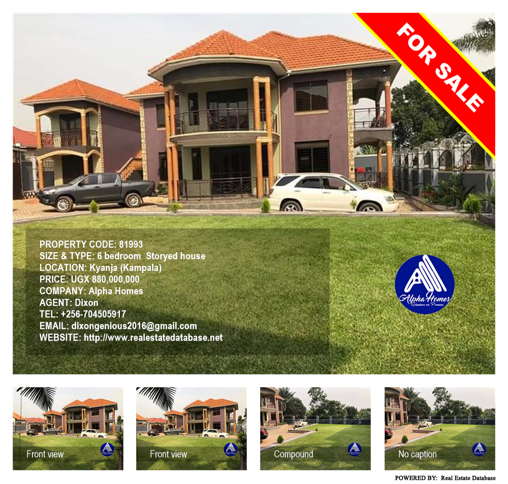 6 bedroom Storeyed house  for sale in Kyanja Kampala Uganda, code: 81993