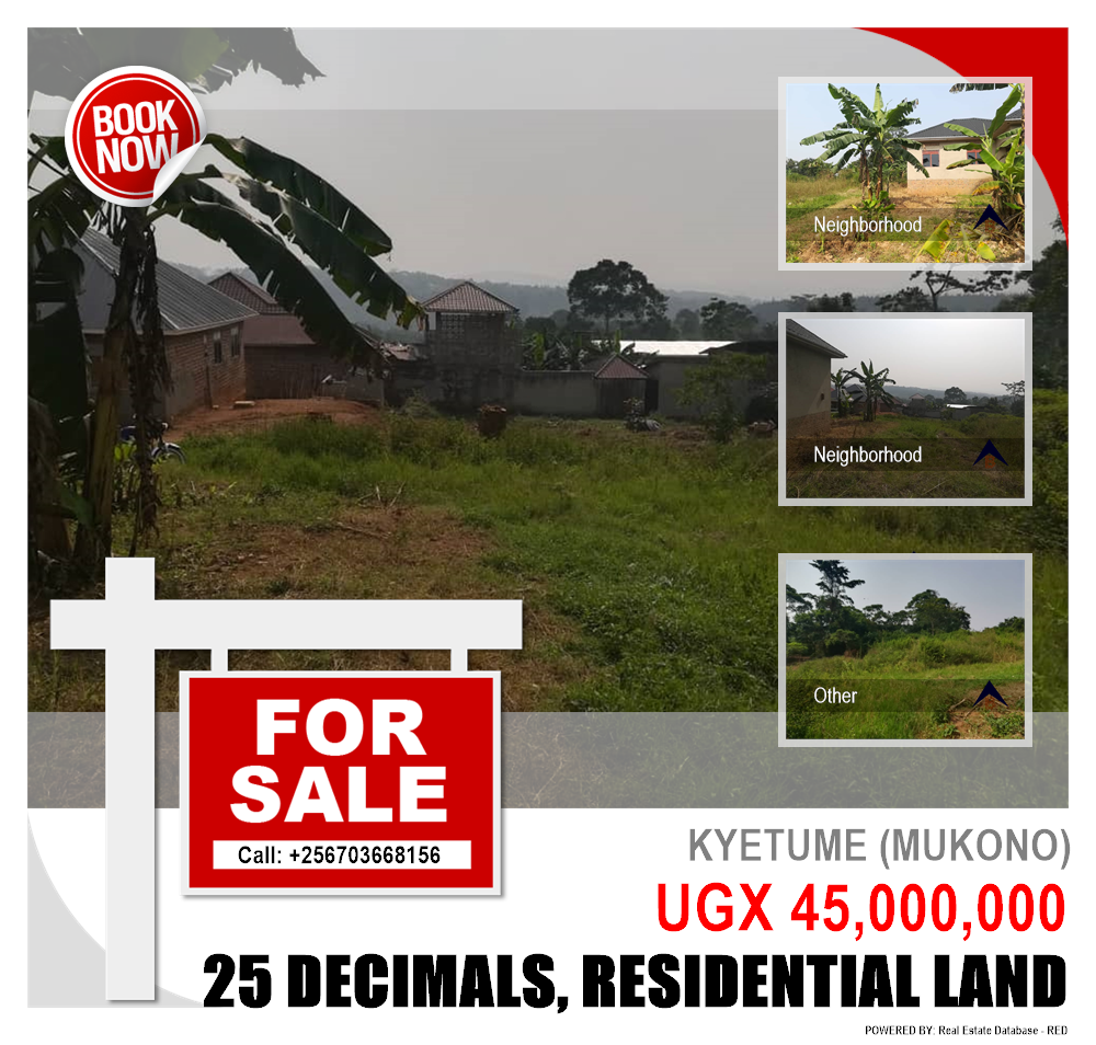 Residential Land  for sale in Kyetume Mukono Uganda, code: 82018