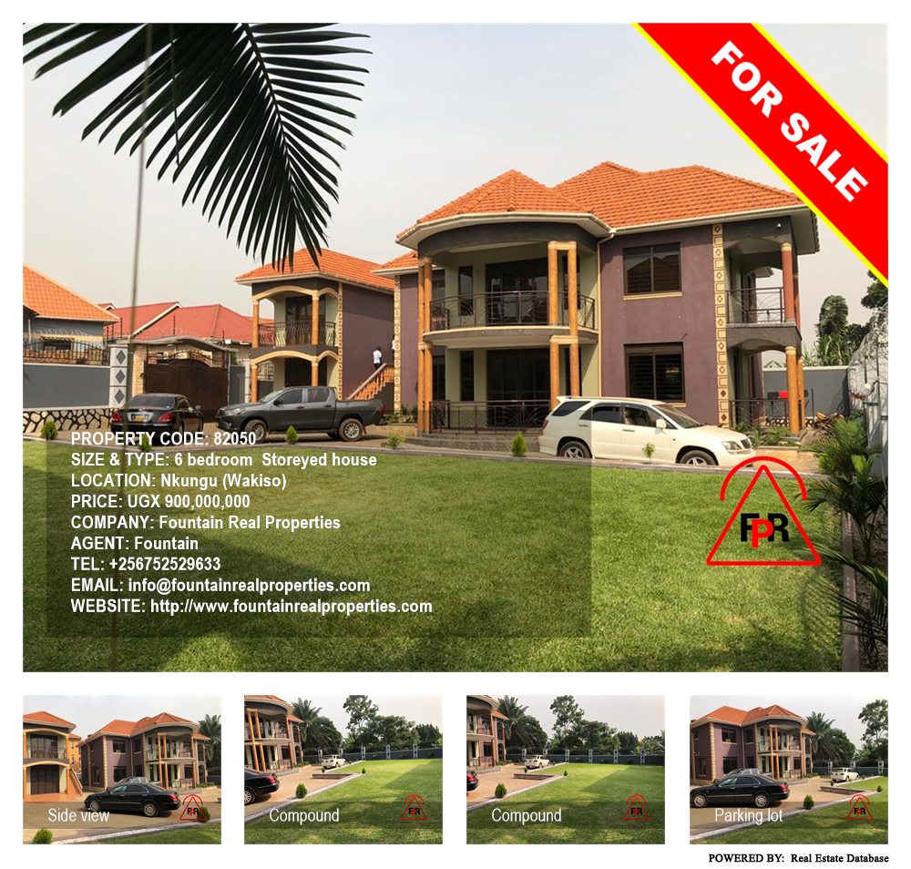 6 bedroom Storeyed house  for sale in Nkungu Wakiso Uganda, code: 82050