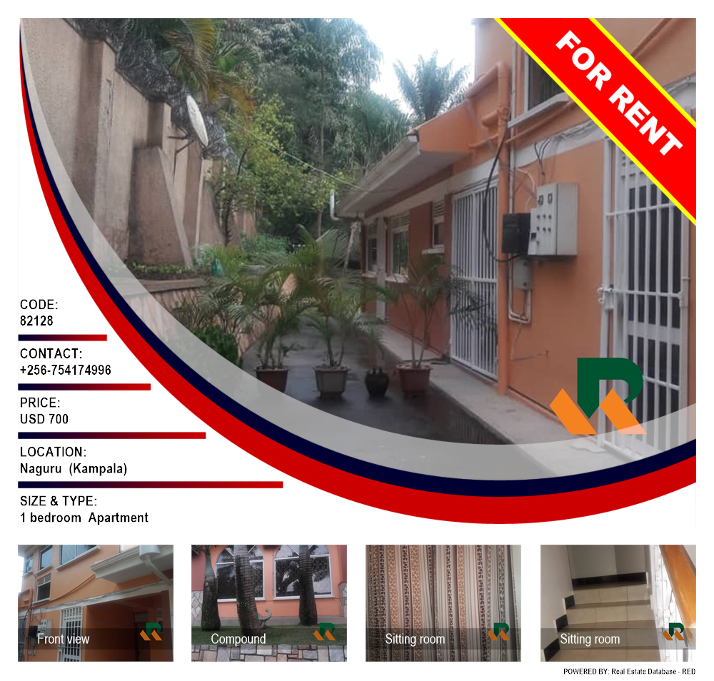 1 bedroom Apartment  for rent in Naguru Kampala Uganda, code: 82128