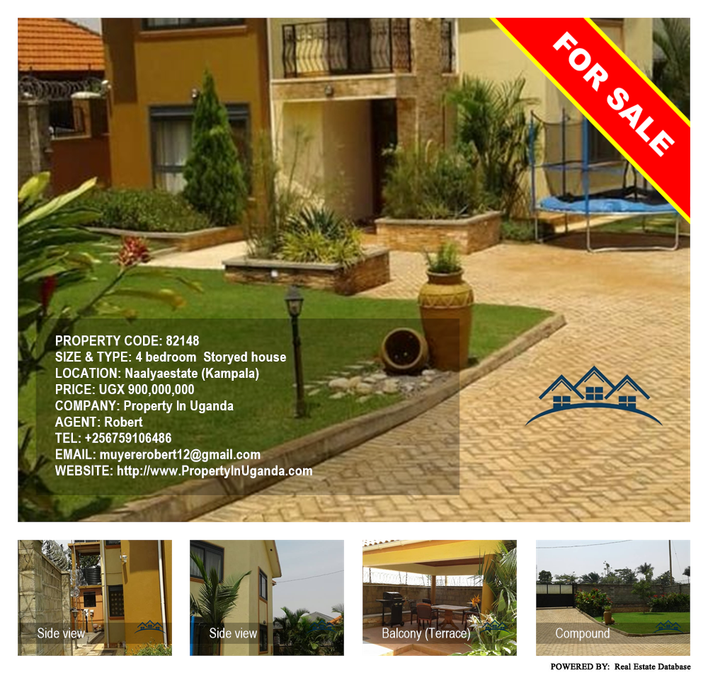 4 bedroom Storeyed house  for sale in Naalya Kampala Uganda, code: 82148