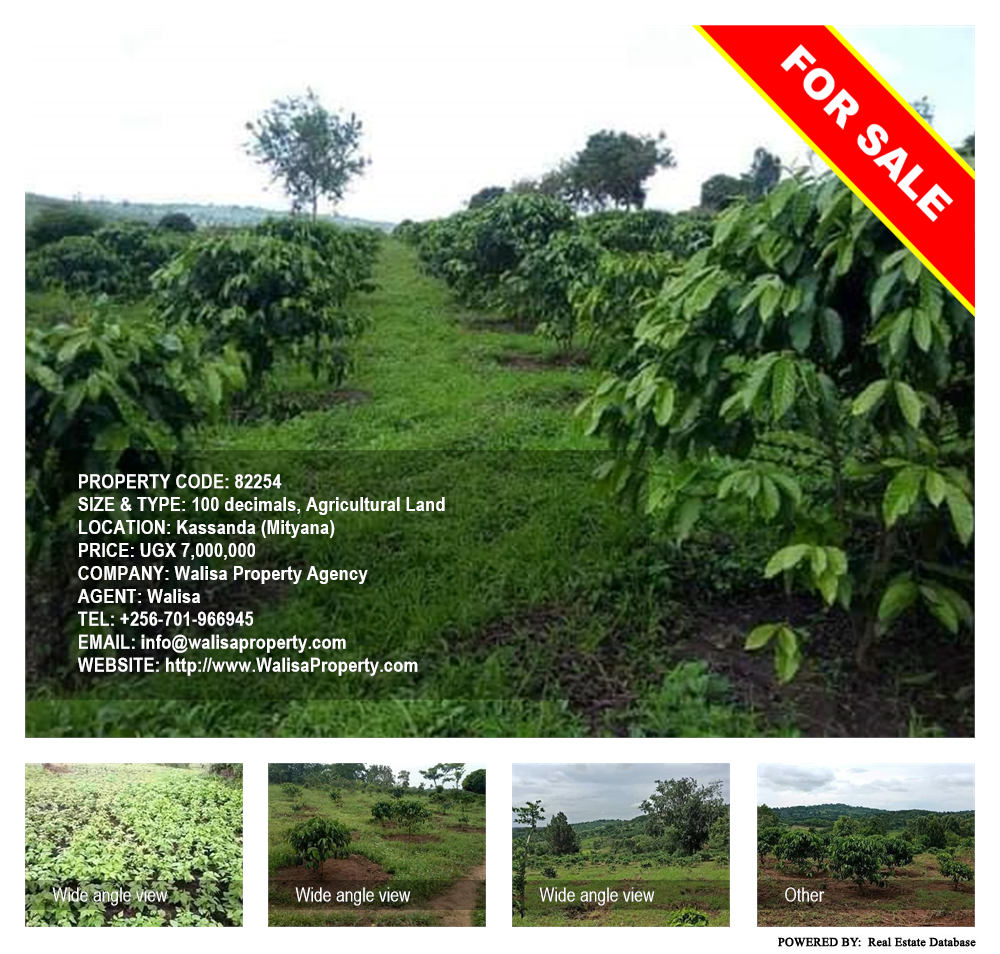 Agricultural Land  for sale in Kassanda Mityana Uganda, code: 82254