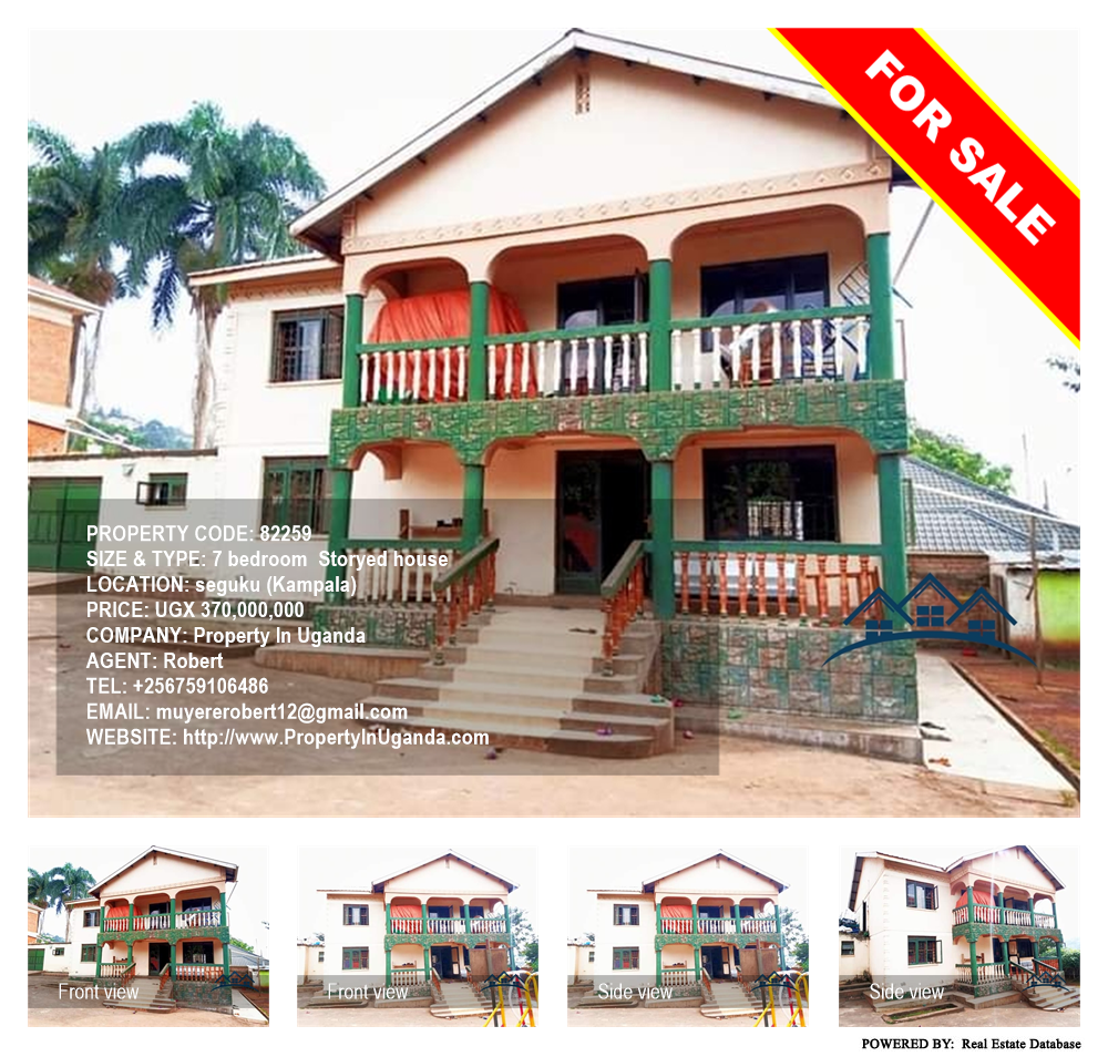 7 bedroom Storeyed house  for sale in Seguku Kampala Uganda, code: 82259