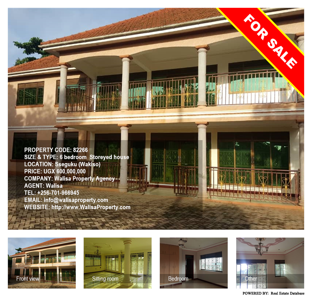 6 bedroom Storeyed house  for sale in Seguku Wakiso Uganda, code: 82266