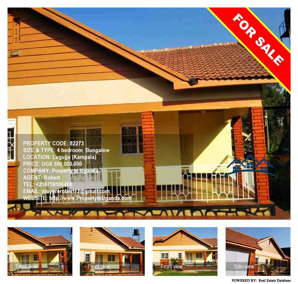 4 bedroom Bungalow  for sale in Lugujja Kampala Uganda, code: 82273