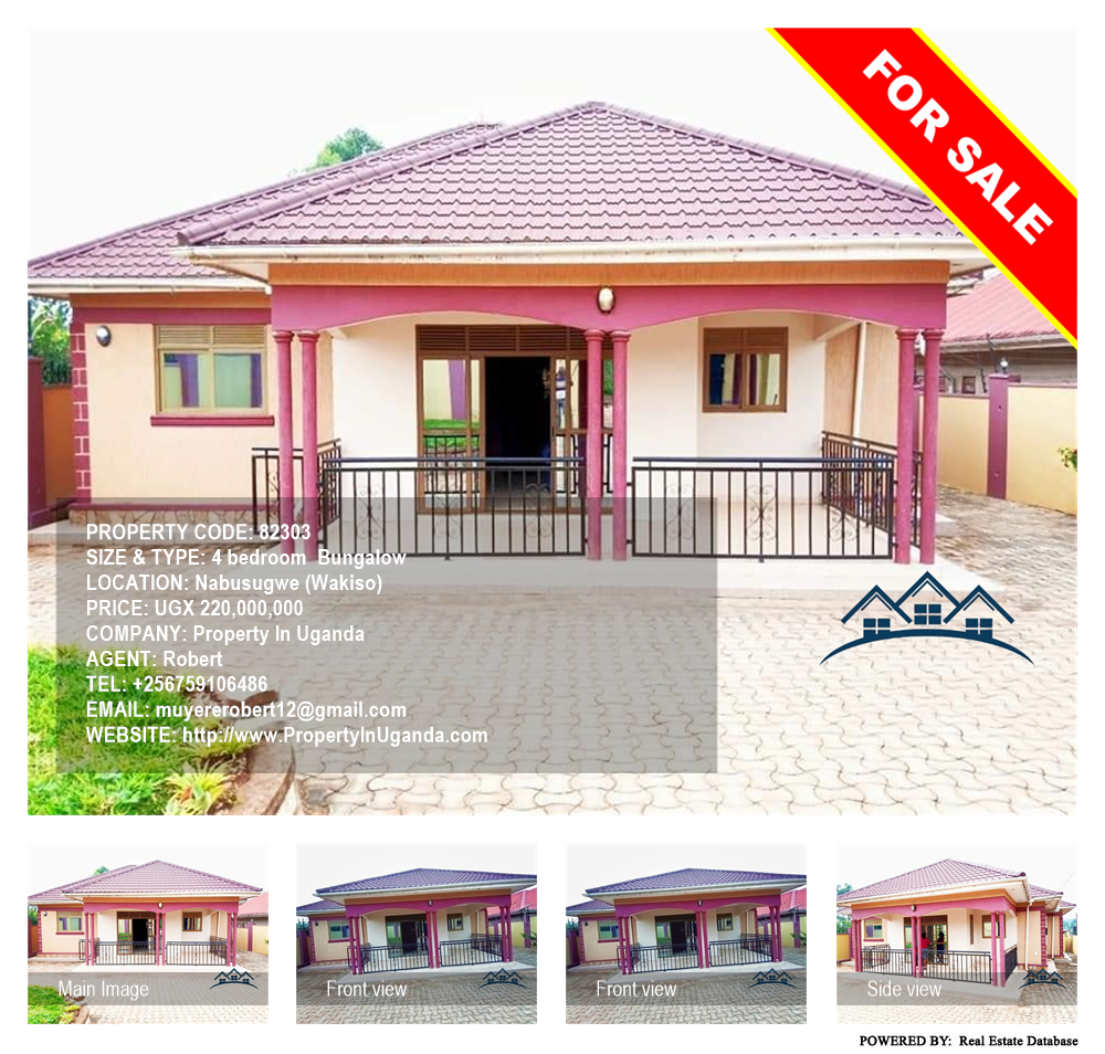 4 bedroom Bungalow  for sale in Nabusugwe Wakiso Uganda, code: 82303