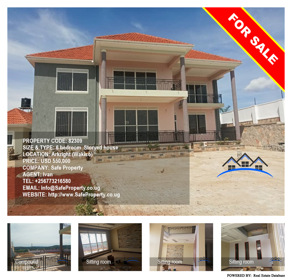 6 bedroom Storeyed house  for sale in Akright Wakiso Uganda, code: 82309