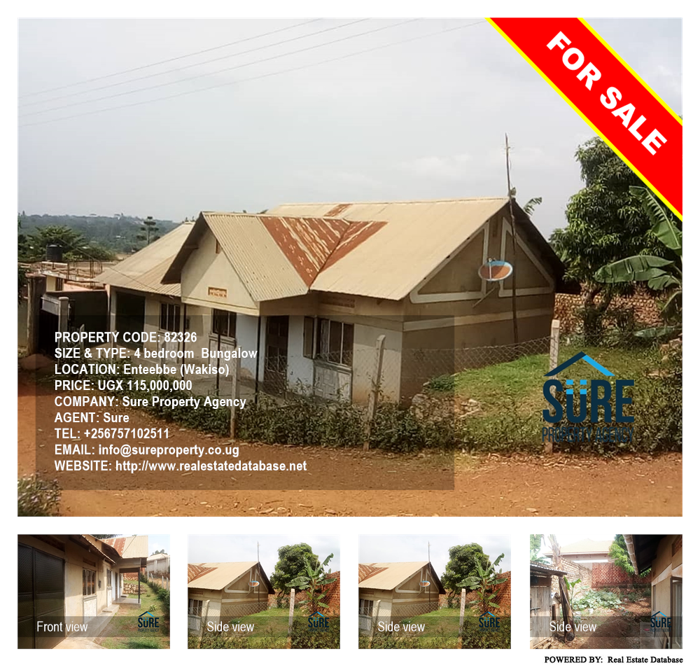 4 bedroom Bungalow  for sale in Entebbe Wakiso Uganda, code: 82326