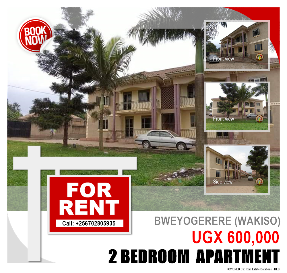 2 bedroom Apartment  for rent in Bweyogerere Wakiso Uganda, code: 82343