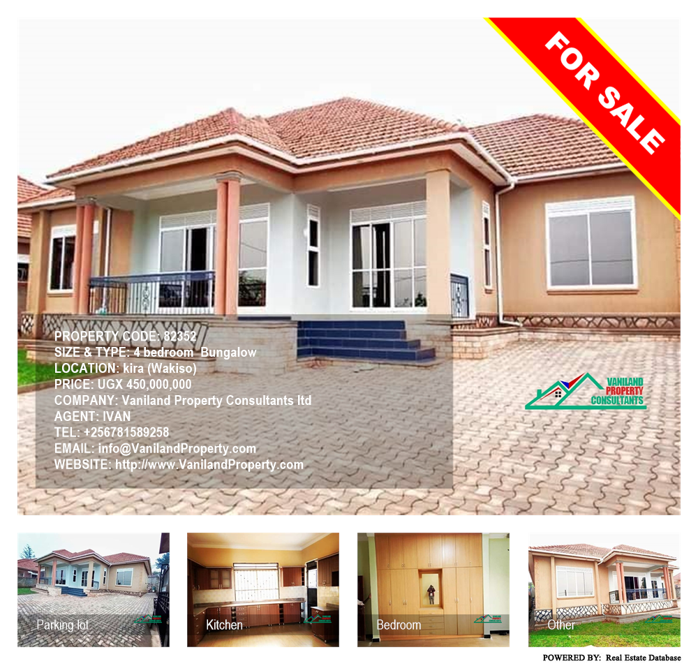 4 bedroom Bungalow  for sale in Kira Wakiso Uganda, code: 82352