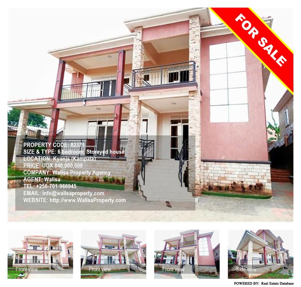 6 bedroom Storeyed house  for sale in Kyanja Kampala Uganda, code: 82371