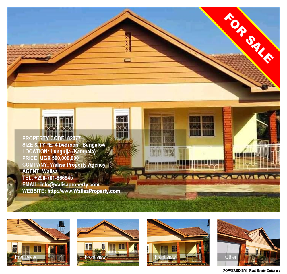 4 bedroom Bungalow  for sale in Lungujja Kampala Uganda, code: 82377