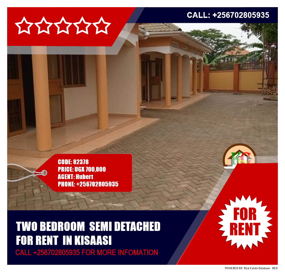 2 bedroom Semi Detached  for rent in Kisaasi Kampala Uganda, code: 82378