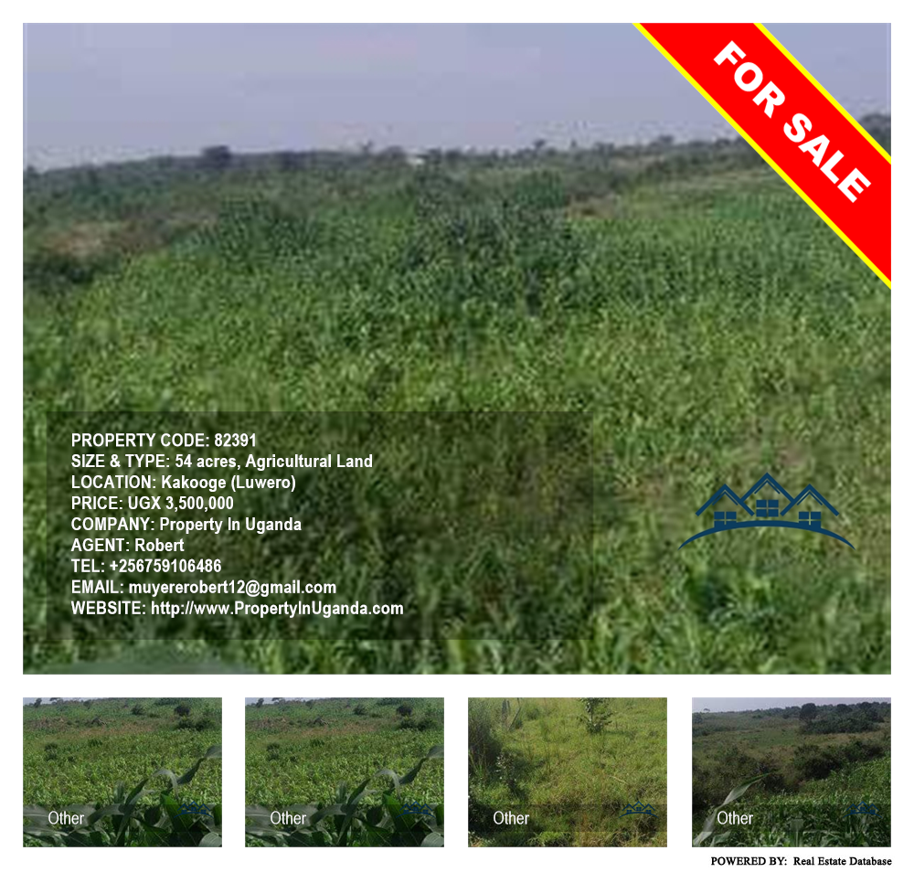 Agricultural Land  for sale in Kakooge Luweero Uganda, code: 82391