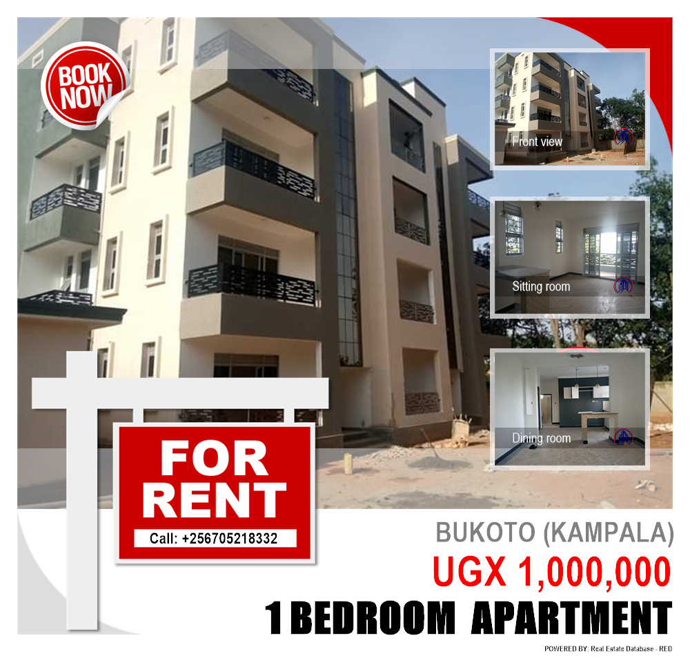1 bedroom Apartment  for rent in Bukoto Kampala Uganda, code: 82413