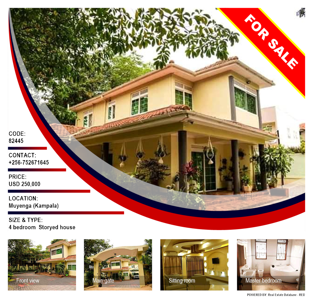 4 bedroom Storeyed house  for sale in Muyenga Kampala Uganda, code: 82445