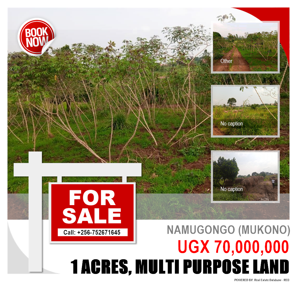 Multipurpose Land  for sale in Namugongo Mukono Uganda, code: 82448