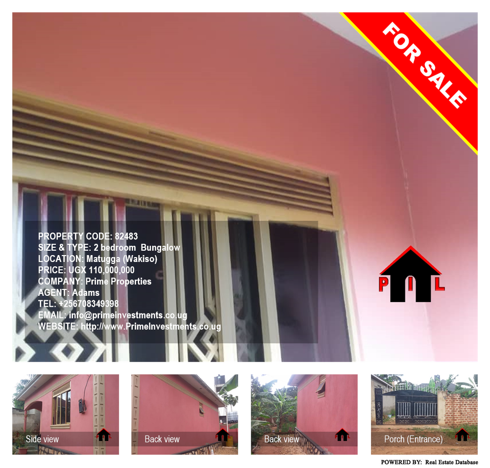 2 bedroom Bungalow  for sale in Matugga Wakiso Uganda, code: 82483