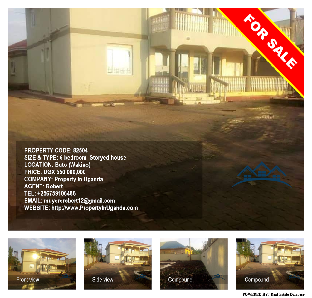 6 bedroom Storeyed house  for sale in Buto Wakiso Uganda, code: 82504