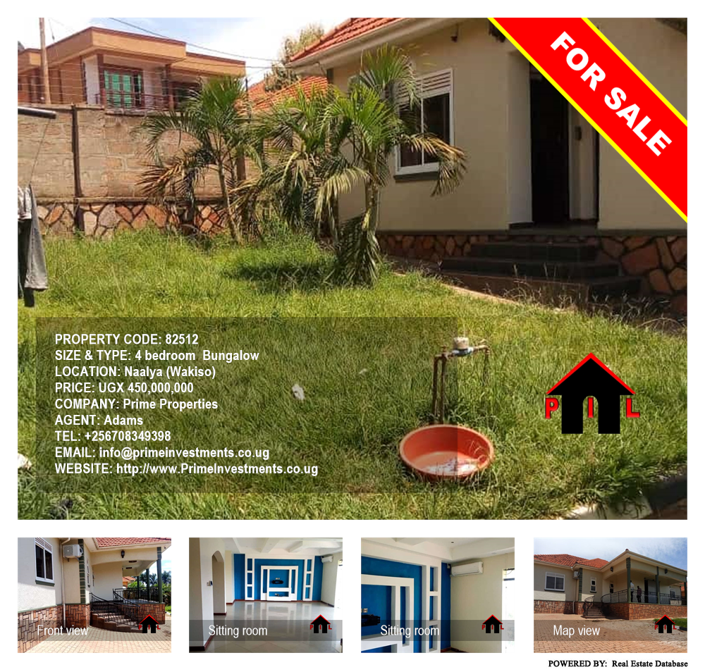 4 bedroom Bungalow  for sale in Naalya Wakiso Uganda, code: 82512