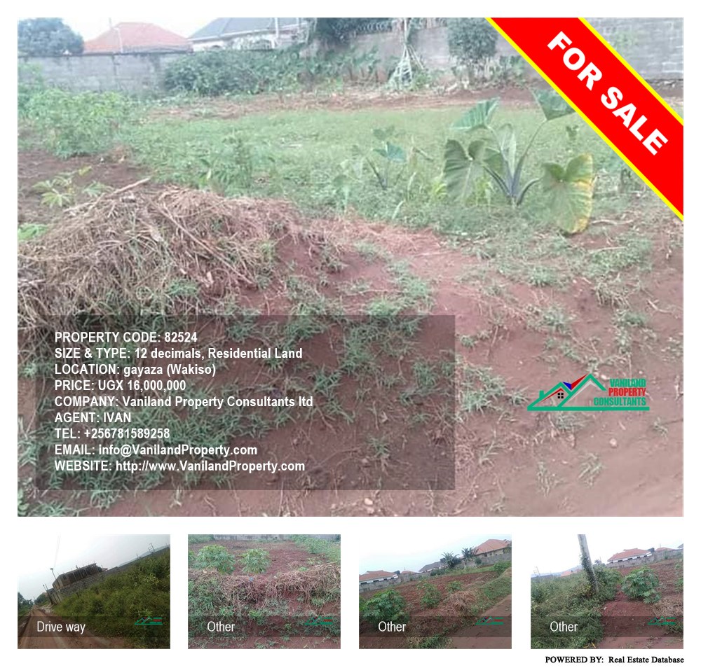 Residential Land  for sale in Gayaza Wakiso Uganda, code: 82524