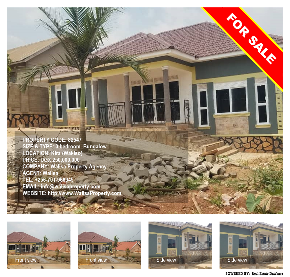 3 bedroom Bungalow  for sale in Kira Wakiso Uganda, code: 82547