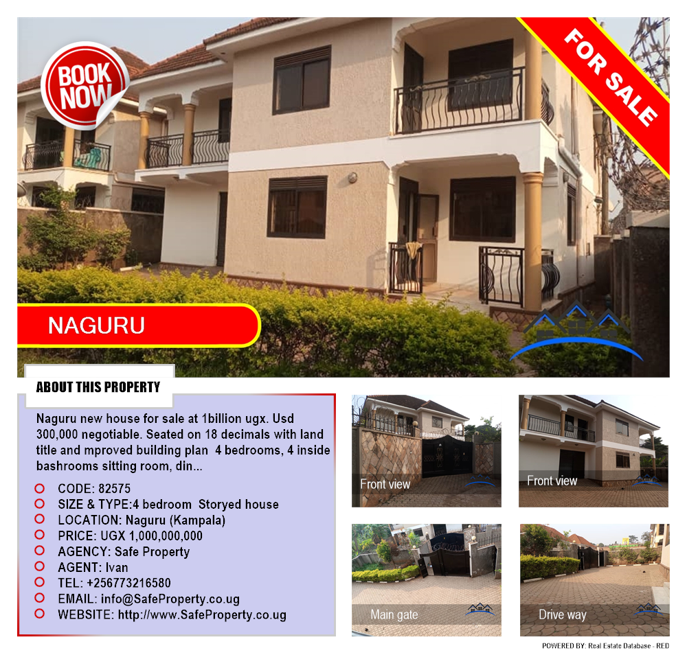 4 bedroom Storeyed house  for sale in Naguru Kampala Uganda, code: 82575