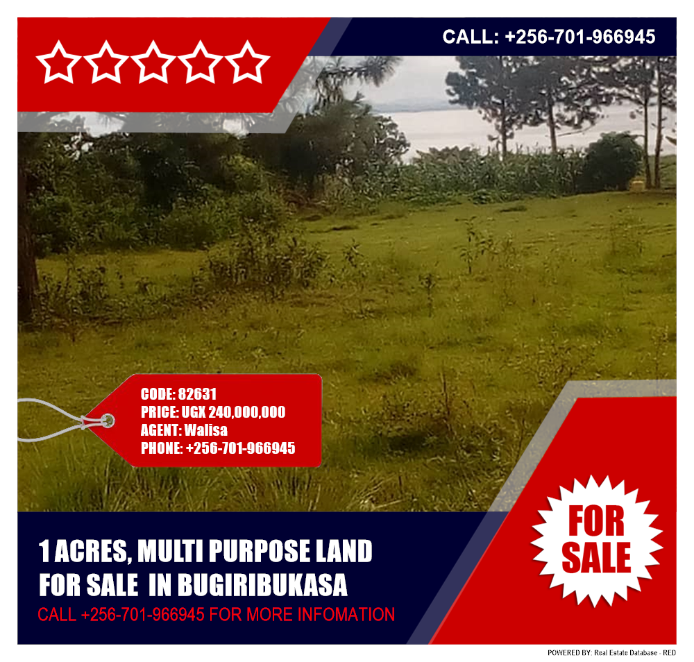 Multipurpose Land  for sale in Bukasa Wakiso Uganda, code: 82631