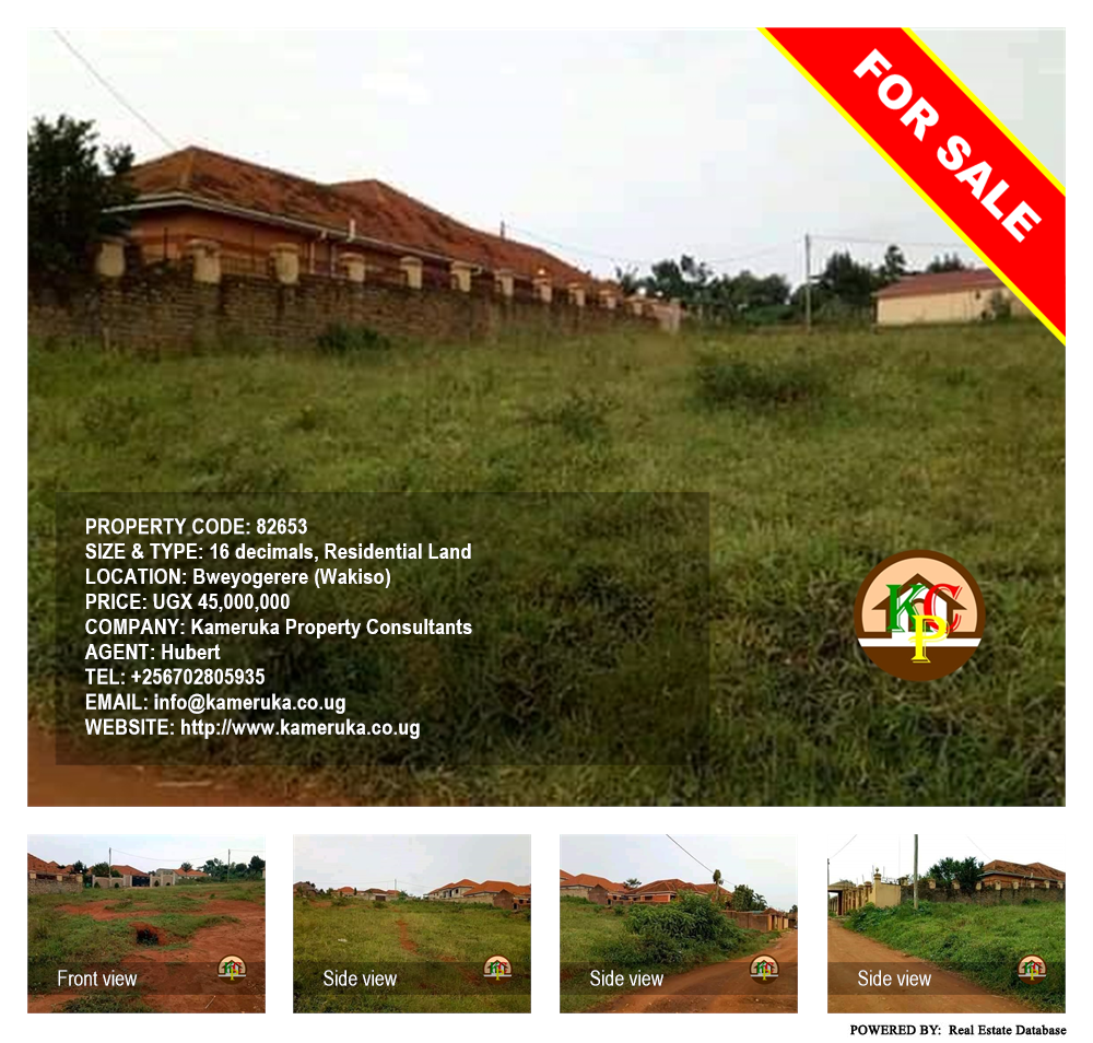 Residential Land  for sale in Bweyogerere Wakiso Uganda, code: 82653