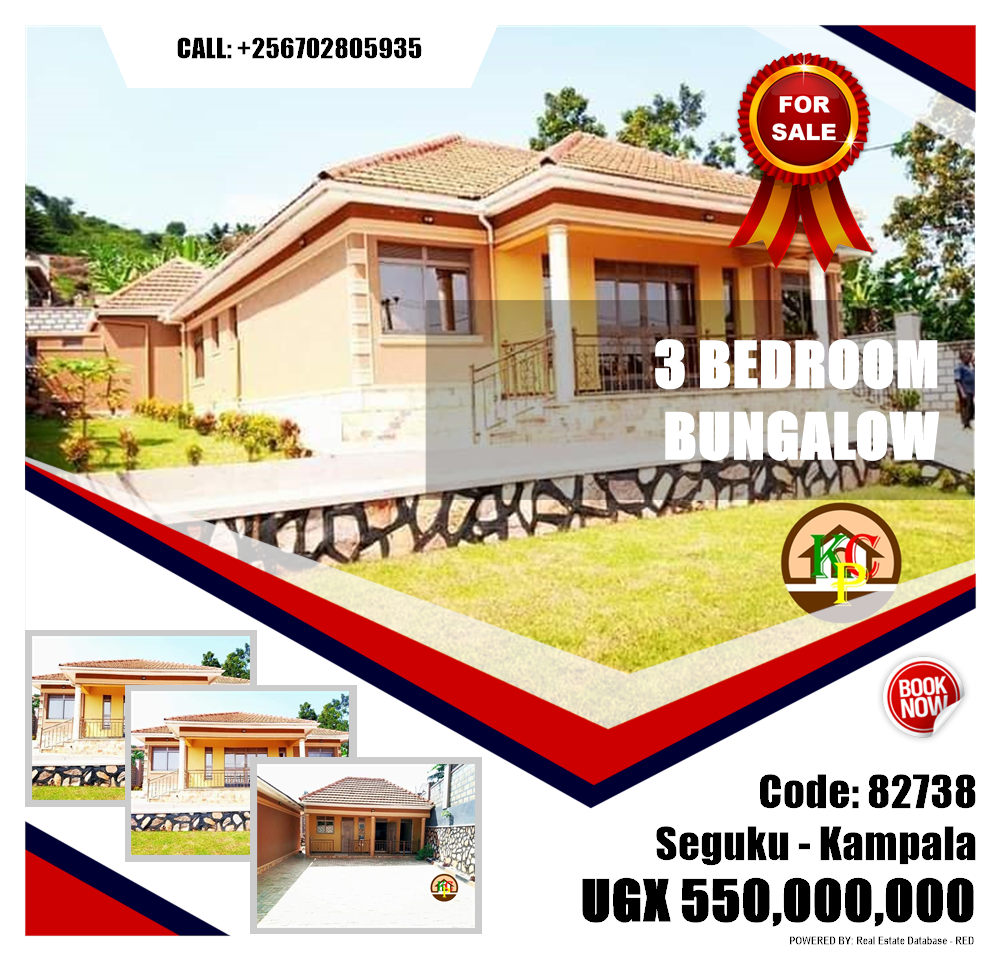 3 bedroom Bungalow  for sale in Seguku Kampala Uganda, code: 82738