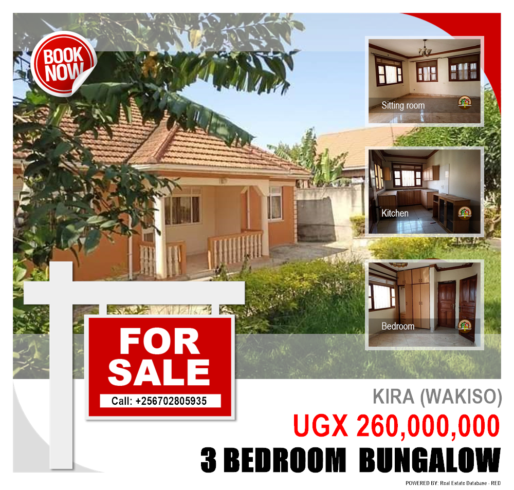 3 bedroom Bungalow  for sale in Kira Wakiso Uganda, code: 82750