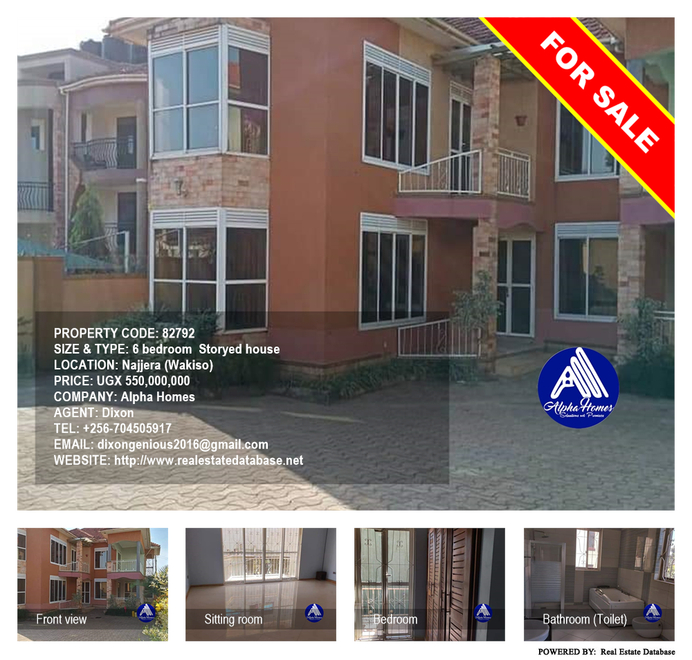 6 bedroom Storeyed house  for sale in Najjera Wakiso Uganda, code: 82792