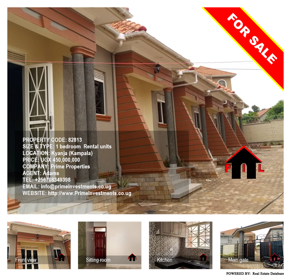 1 bedroom Rental units  for sale in Kyanja Kampala Uganda, code: 82813