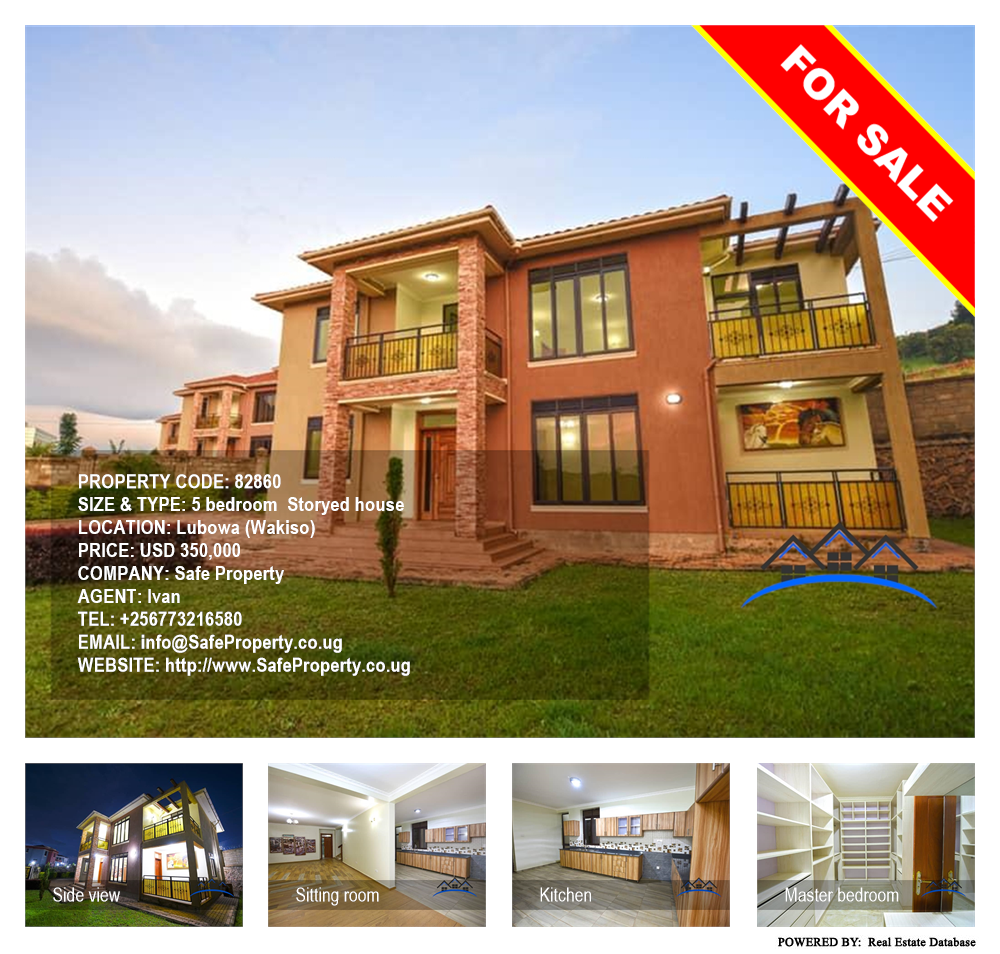 5 bedroom Storeyed house  for sale in Lubowa Wakiso Uganda, code: 82860