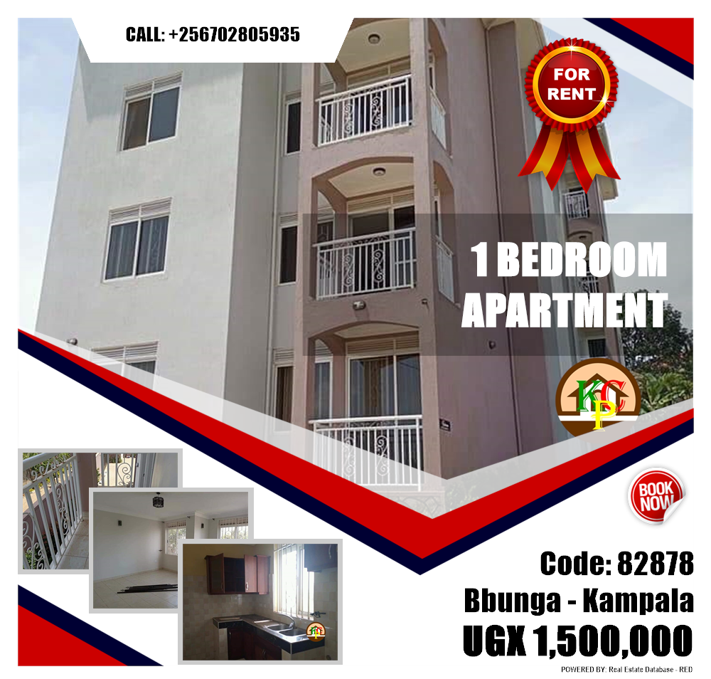 1 bedroom Apartment  for rent in Bbunga Kampala Uganda, code: 82878