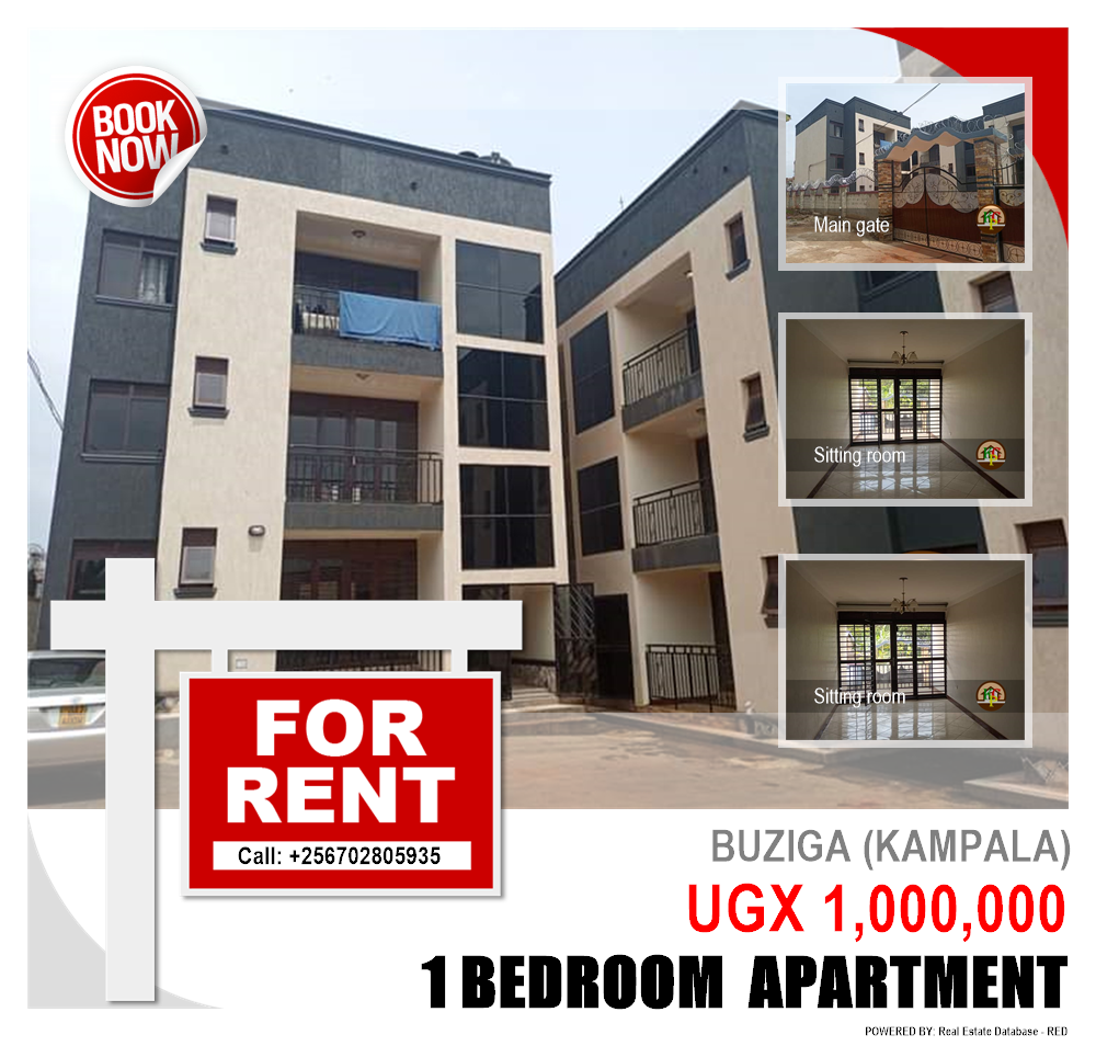 1 bedroom Apartment  for rent in Buziga Kampala Uganda, code: 82909
