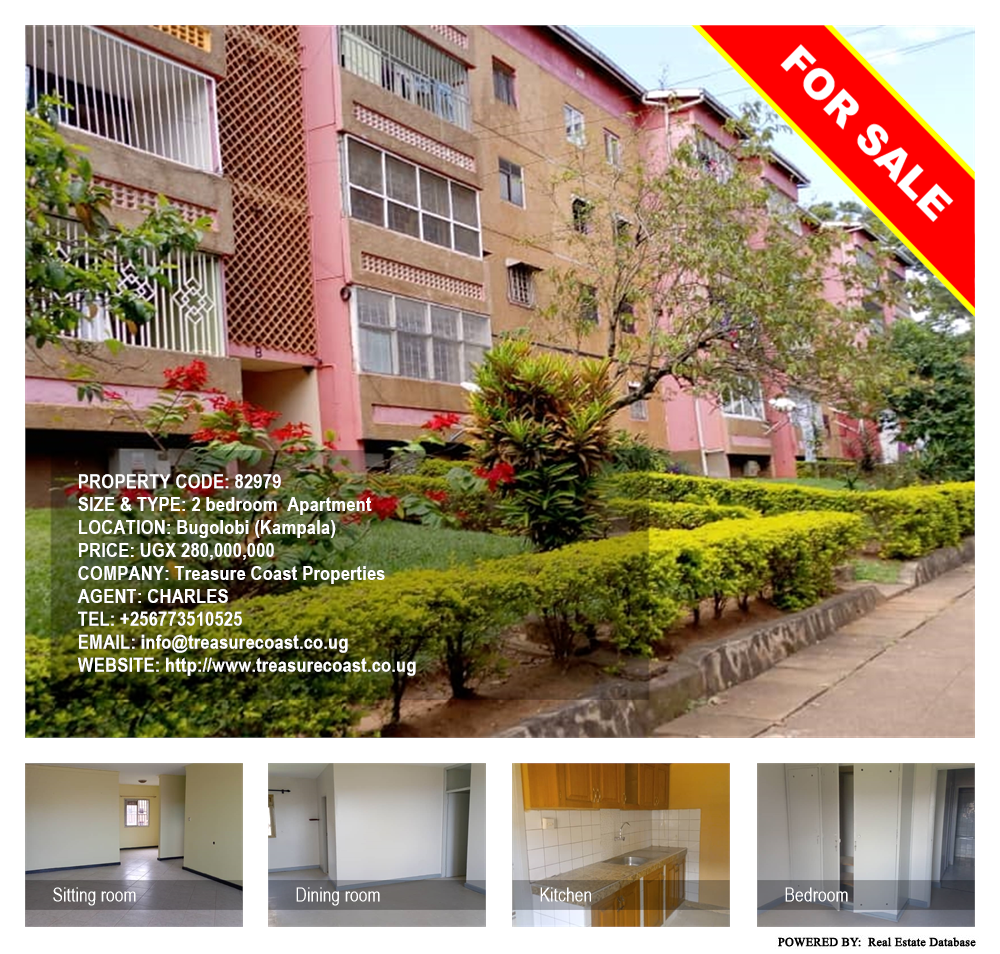 2 bedroom Apartment  for sale in Bugoloobi Kampala Uganda, code: 82979