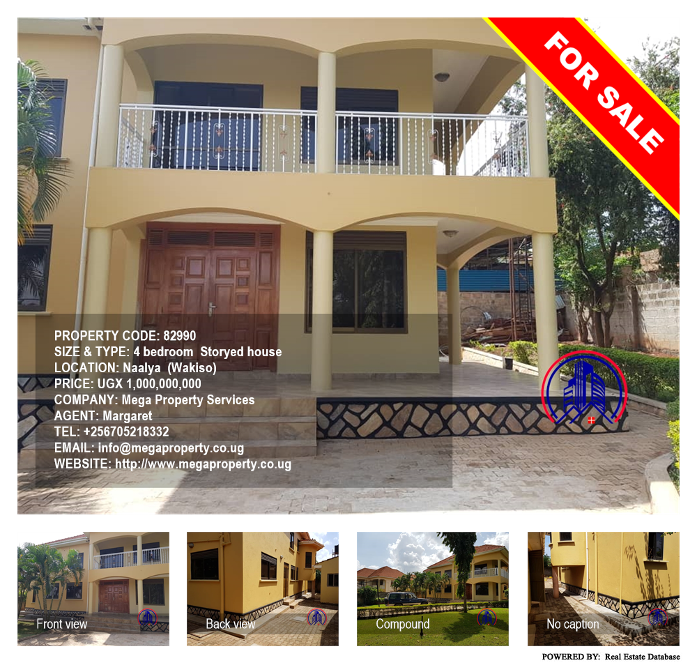4 bedroom Storeyed house  for sale in Naalya Wakiso Uganda, code: 82990