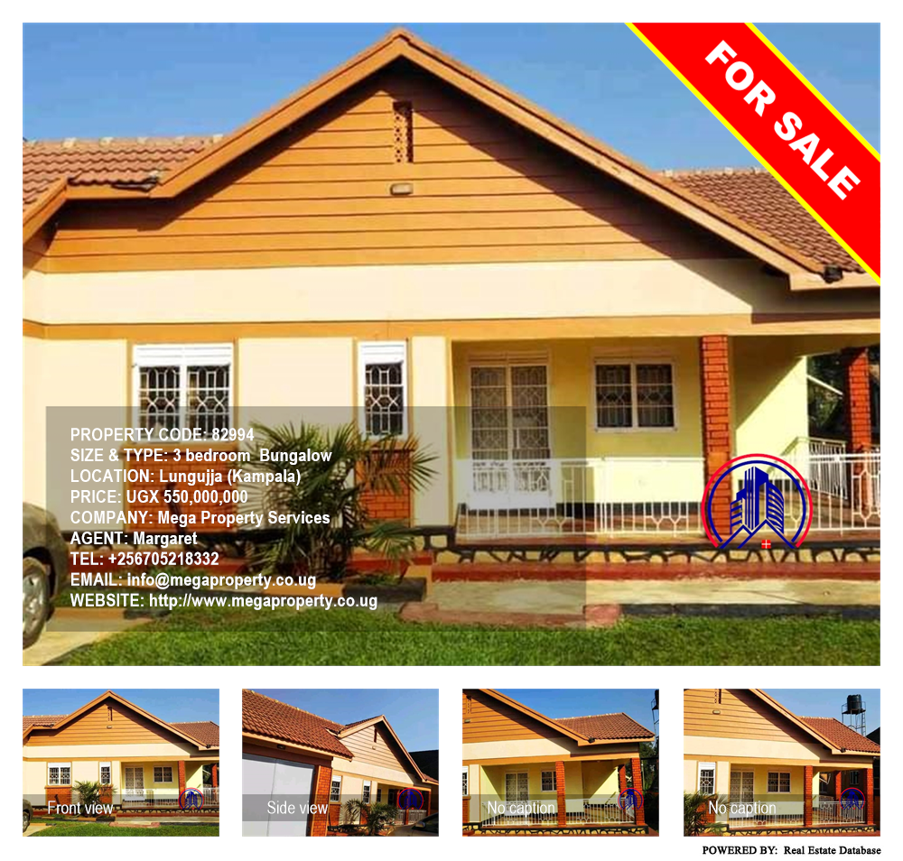 3 bedroom Bungalow  for sale in Lungujja Kampala Uganda, code: 82994
