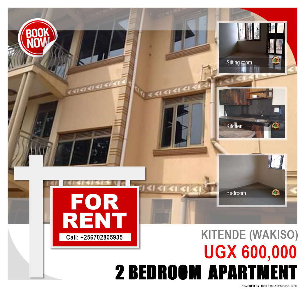 2 bedroom Apartment  for rent in Kitende Wakiso Uganda, code: 83170