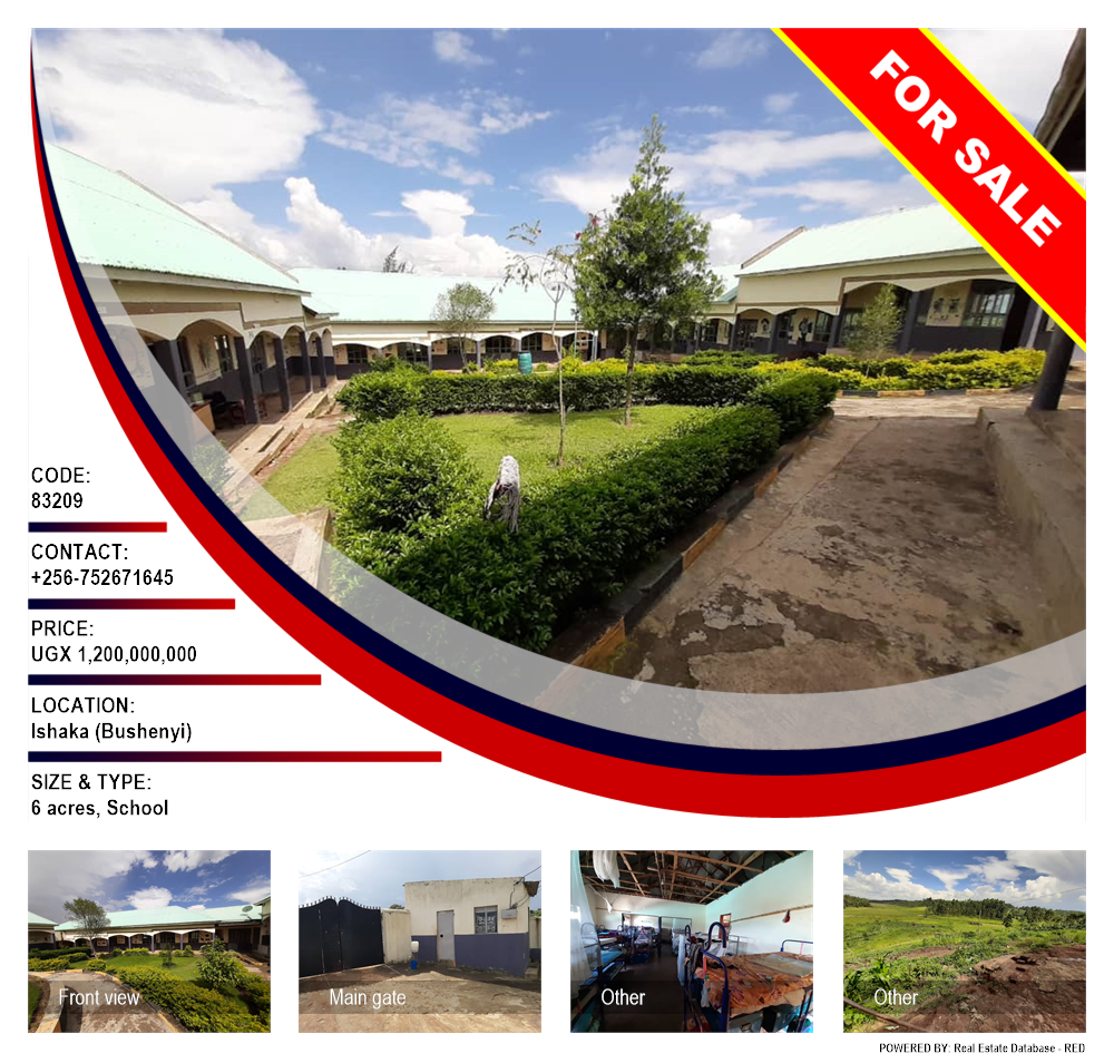 School  for sale in Ishaka Busheenyi Uganda, code: 83209