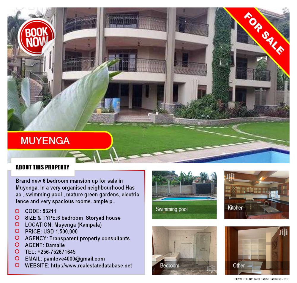 6 bedroom Storeyed house  for sale in Muyenga Kampala Uganda, code: 83211