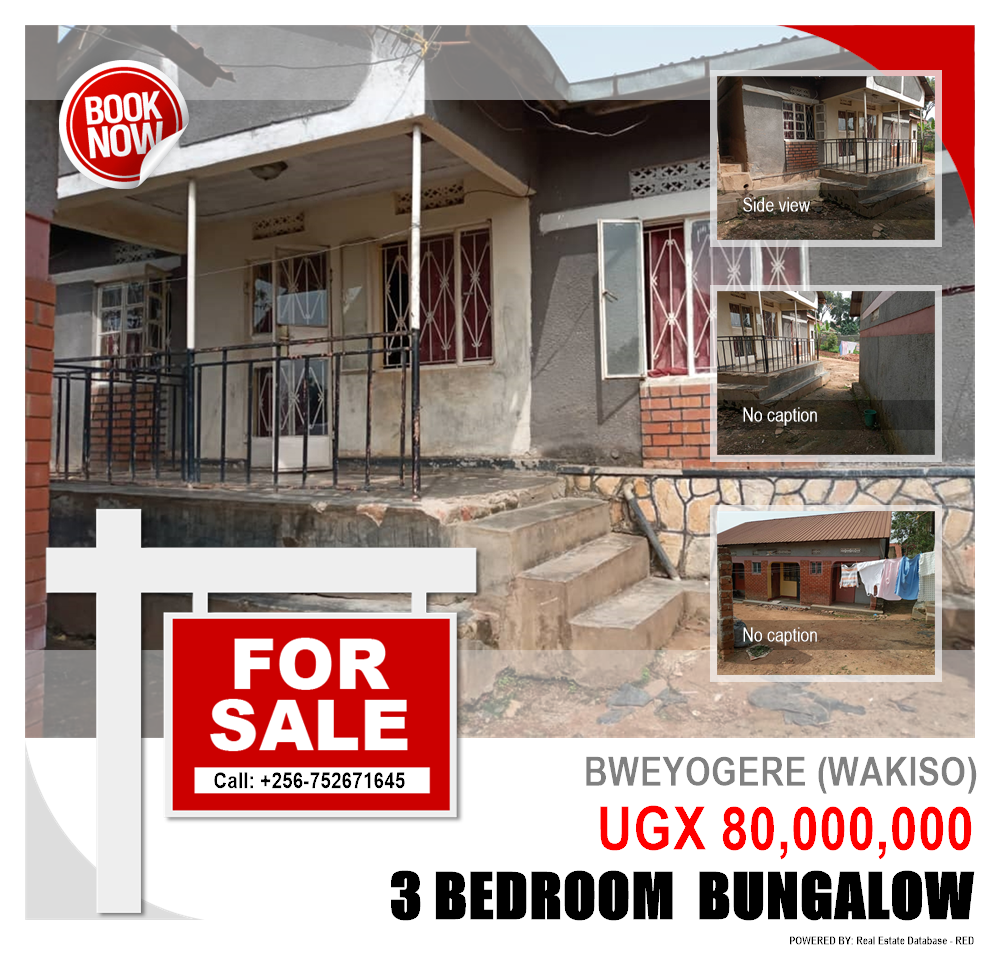 3 bedroom Bungalow  for sale in Bweyogerere Wakiso Uganda, code: 83214