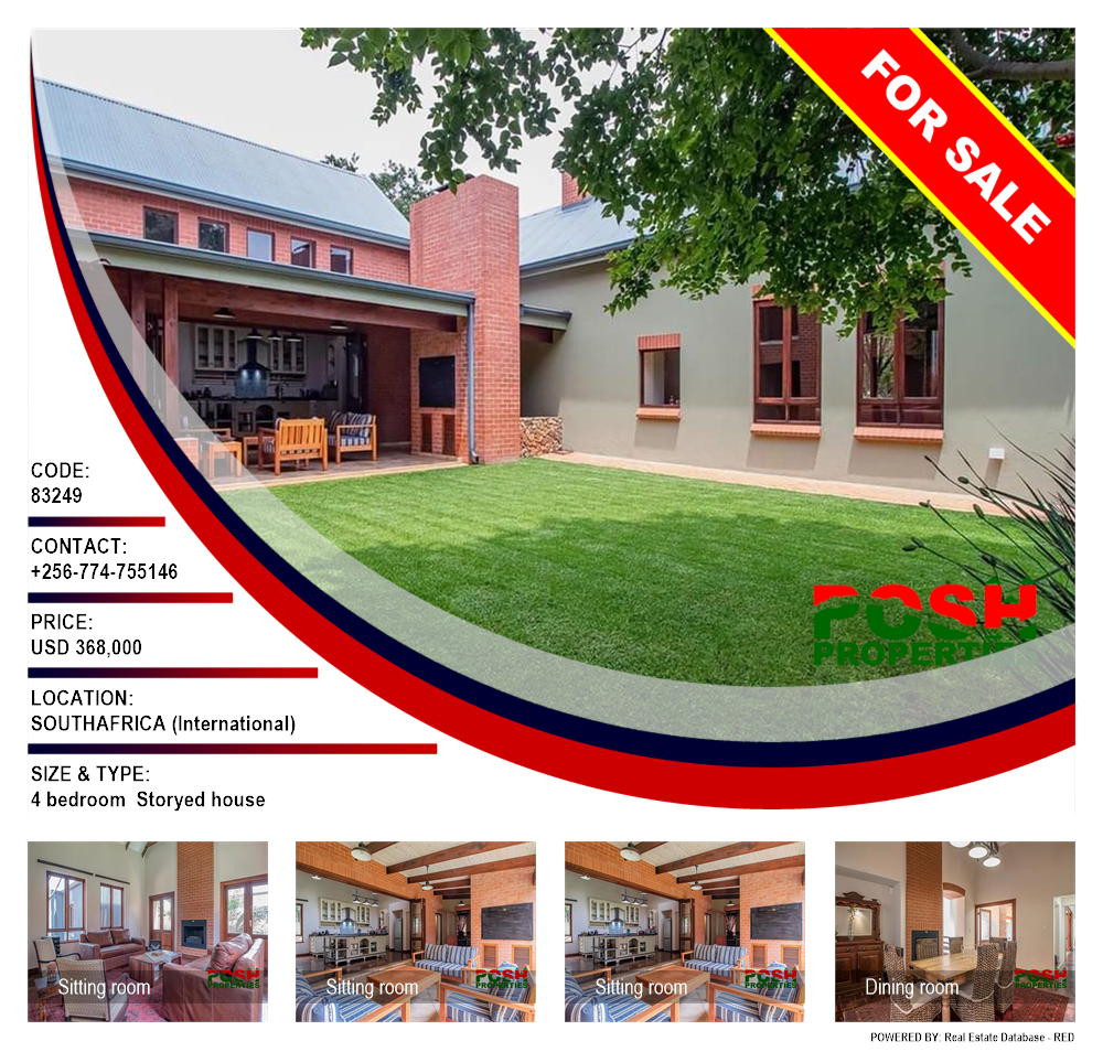 4 bedroom Storeyed house  for sale in SouthAfrica International Uganda, code: 83249