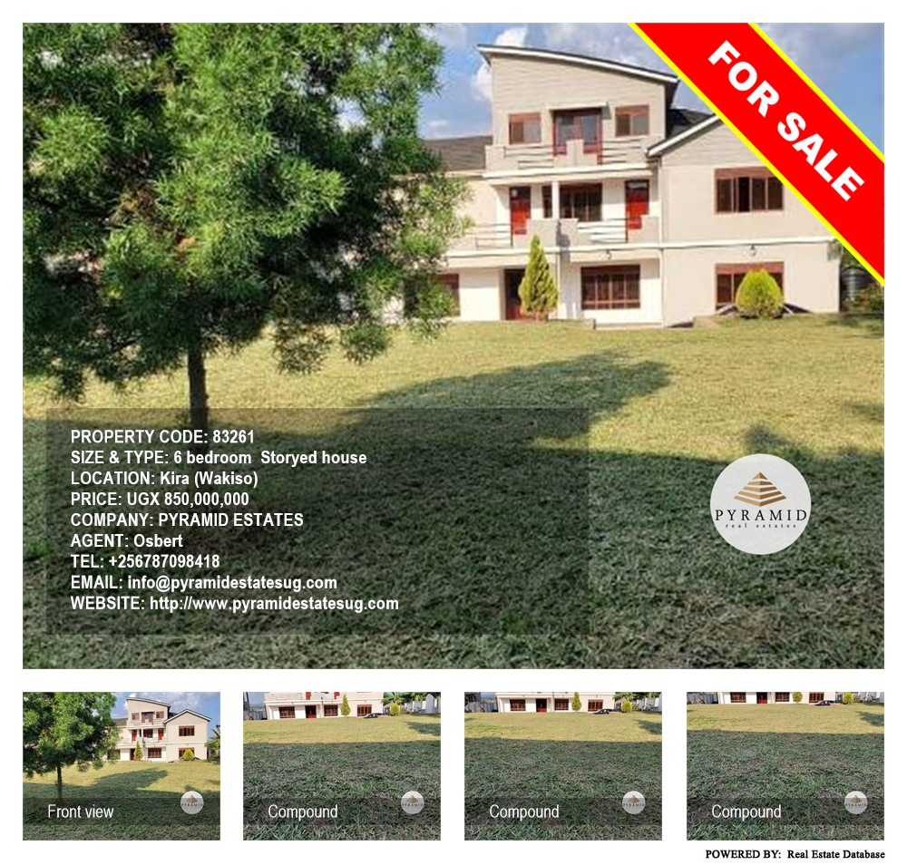 6 bedroom Storeyed house  for sale in Kira Wakiso Uganda, code: 83261