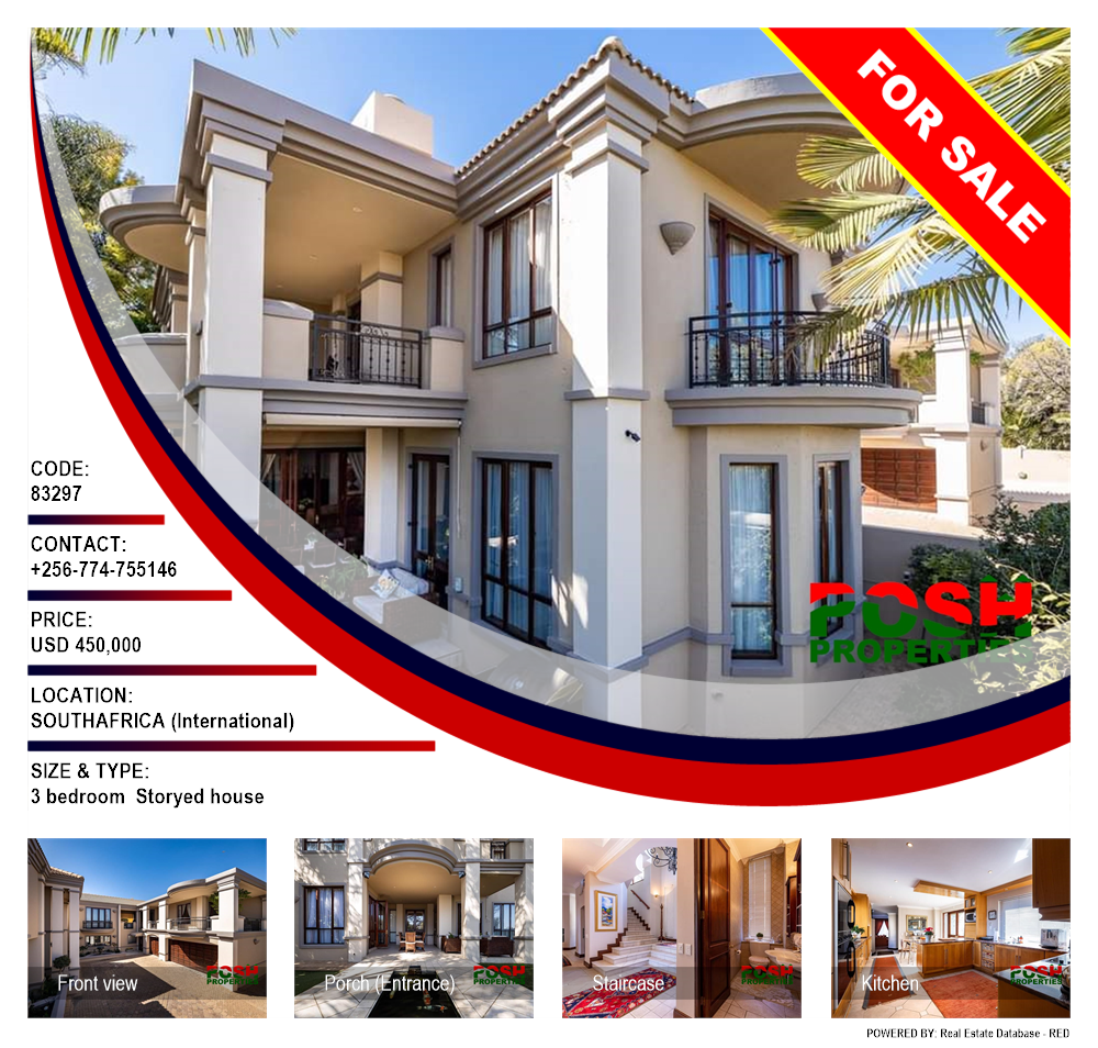3 bedroom Storeyed house  for sale in Southafrica International Uganda, code: 83297