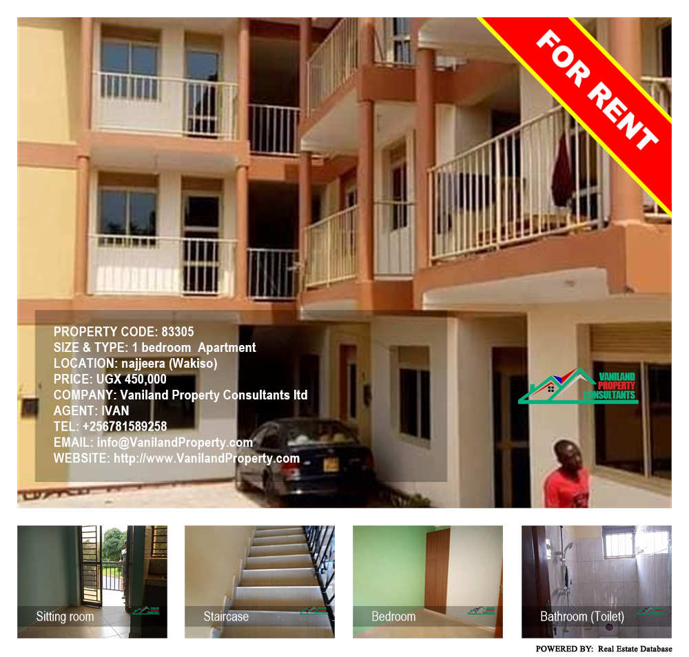 1 bedroom Apartment  for rent in Najjera Wakiso Uganda, code: 83305